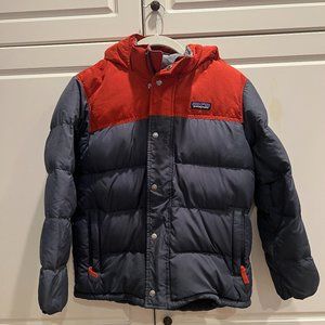 Patagonia Boys' Bivy Down Hoody in Smolder Blue 10